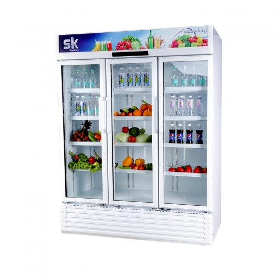 TỦ MÁT 3 CÁNH SUMIKURA 1200 LÍT SKSC-1403WG3/HW R600A LOW-E ĐIỆN TRỞ KHÔNG ĐÓNG TUYẾT