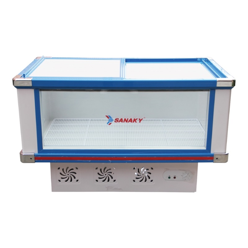 TỦ MÁT NẰM CỬA KIẾNG LÙA SANAKY VH-288K 278 LÍT DÀN NHÔM