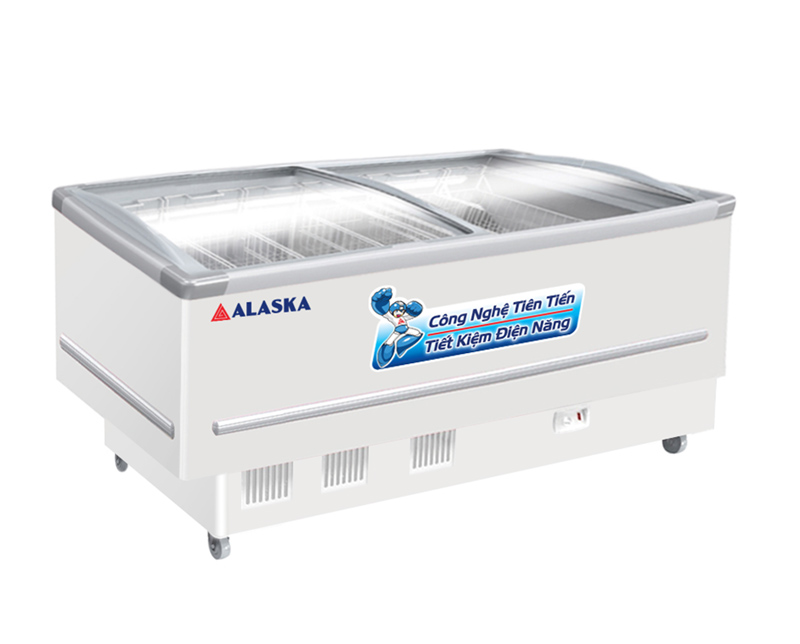 Tủ Đông Alaska KN-400 400 Lít 2 Kiếng Lùa Cong